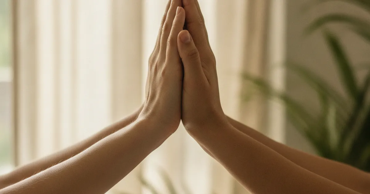 Trois personnes aux mains jointes symbolisant la communication et le consentement dans une relation à trois